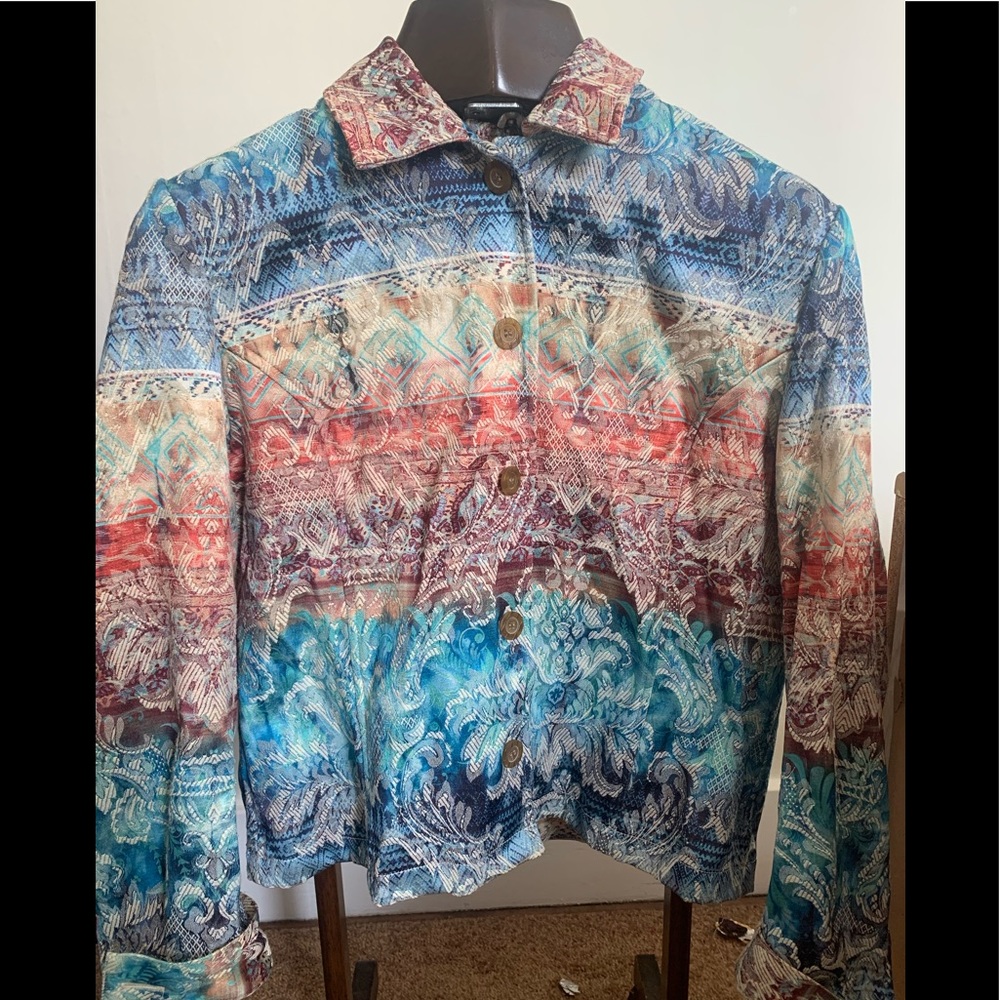 Coldwater Creek Jacquard Jacket, Large